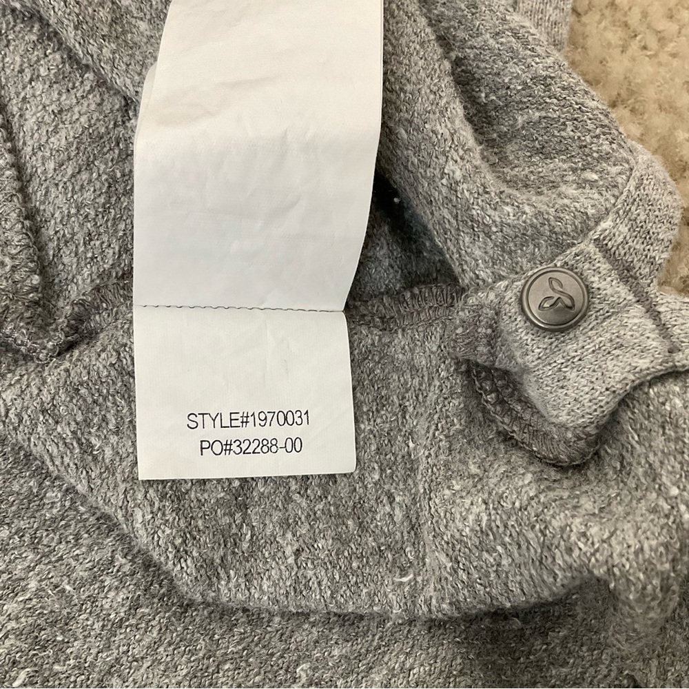 Prana Cozy Up Beach Hopper Hemp Sweatshirt Dress Heather Gray Size XL - Picture 13 of 13